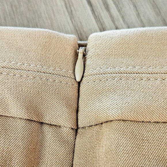 Express Camel Colored Skirt Women's XS (00) Lined - Polyester/Rayon/Spandex - Picture 7 of 15